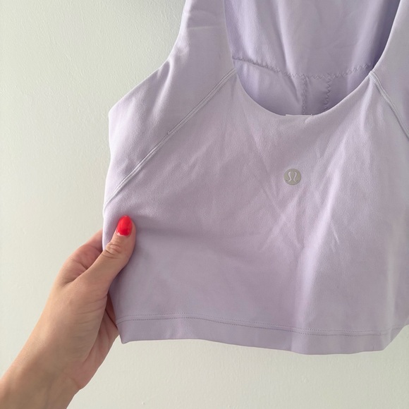 lululemon - NWT align high neck tank top light support nulu buttery soft purple - Picture 5 of 7